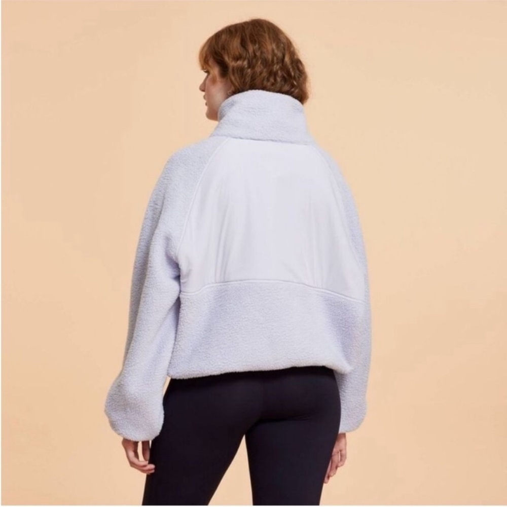 Blogilates Women's Campfire Fleece Full Zip Jacket Evening Haze Light Purple - Picture 3 of 6